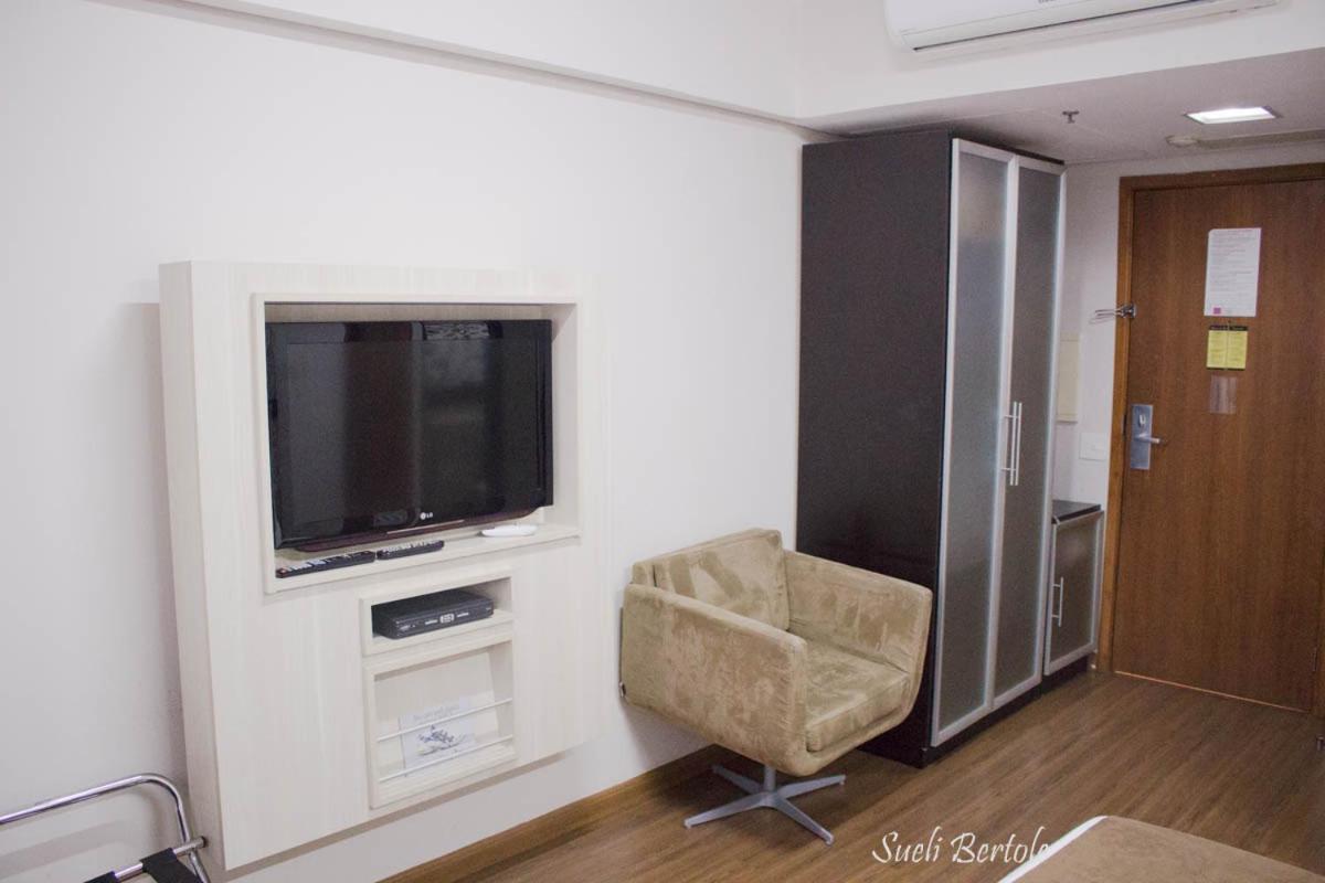 Lindo Flat Em Hotel 4 Estrelas Na Bela Vista San Paolo Esterno foto