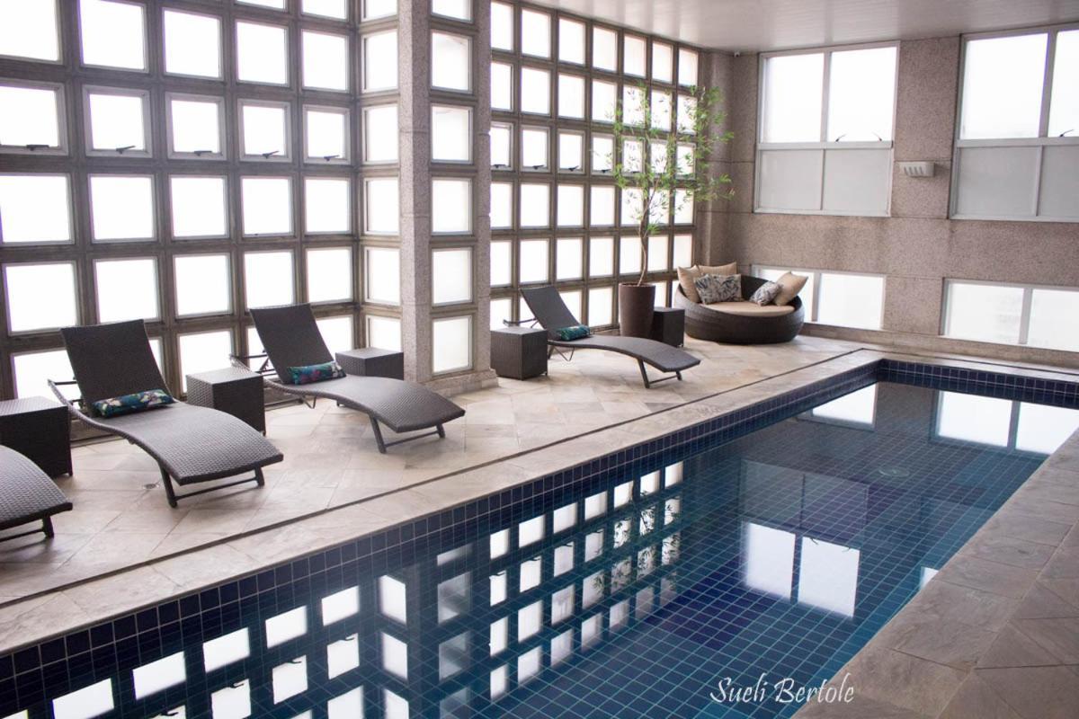 Lindo Flat Em Hotel 4 Estrelas Na Bela Vista San Paolo Esterno foto